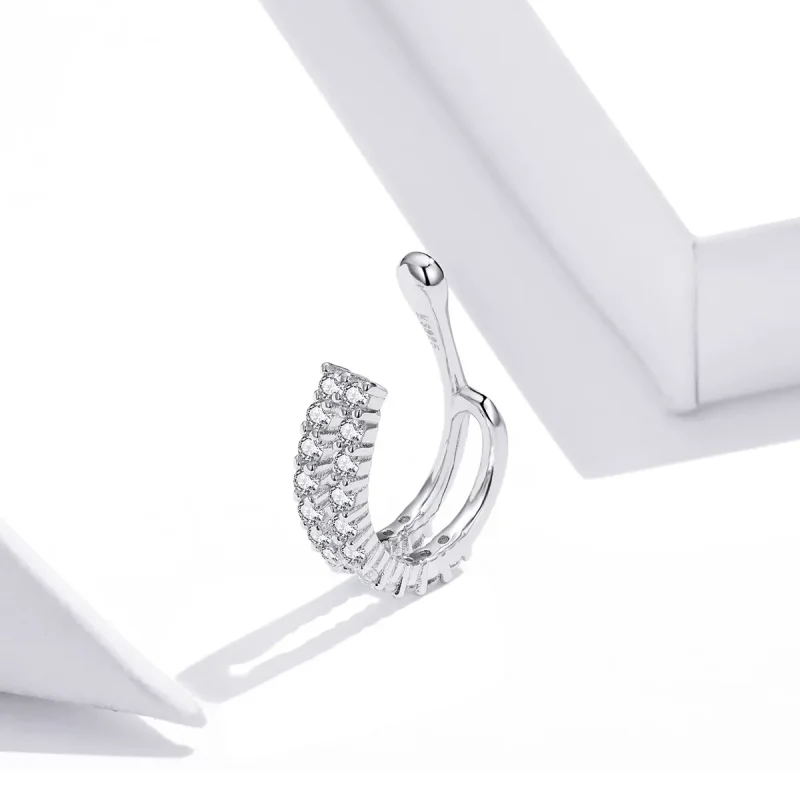 (imagine pentru) Urechi Clip Tip Pandora Orbitoare din argint - SCE904 - Vizualizare 3