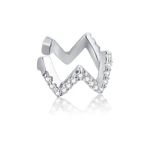 (imagine pentru) Urechi Clip Tip Pandora Val din argint - SCE995-A