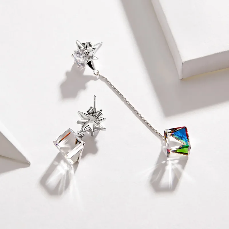 (imagine pentru) Pandora Style Aurora Love Hanging Earrings - SCE545 - Vizualizare 3