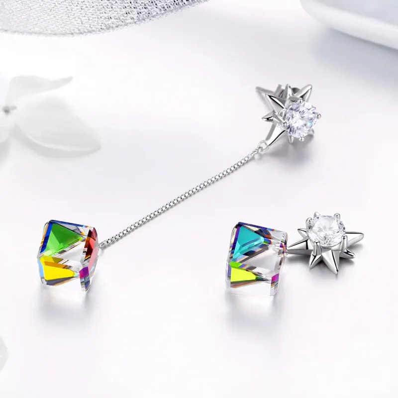 (imagine pentru) Pandora Style Aurora Love Hanging Earrings - SCE545 - Vizualizare 5