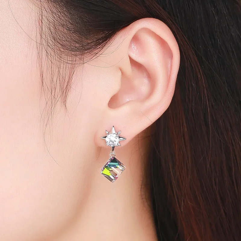 (imagine pentru) Pandora Style Aurora Love Hanging Earrings - SCE545 - Vizualizare 7