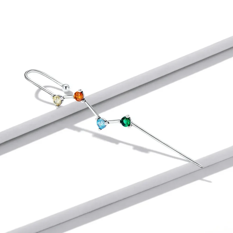 (imagine pentru) Pandora Style Color Zirconium - Lightning Hanging Earrings - BSE530 - Vizualizare 2