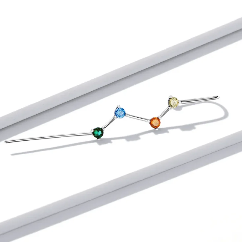 (imagine pentru) Pandora Style Color Zirconium - Lightning Hanging Earrings - BSE530 - Vizualizare 3