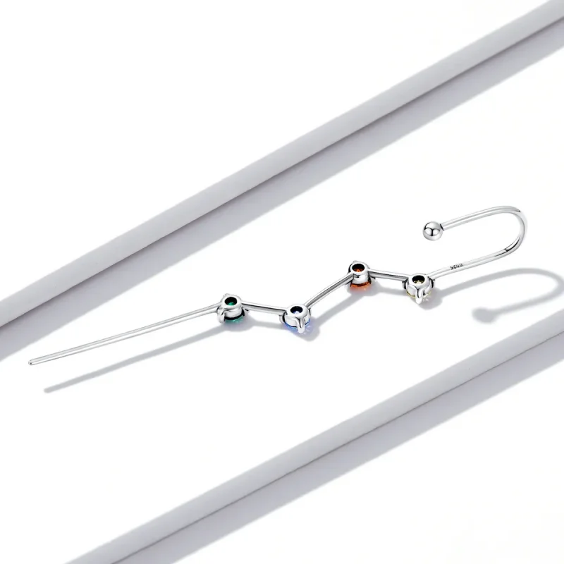 (imagine pentru) Pandora Style Color Zirconium - Lightning Hanging Earrings - BSE530 - Vizualizare 4