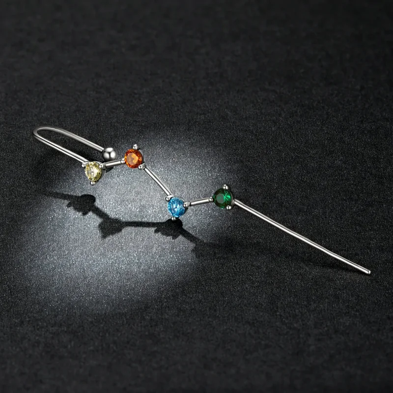 (imagine pentru) Pandora Style Color Zirconium - Lightning Hanging Earrings - BSE530 - Vizualizare 5