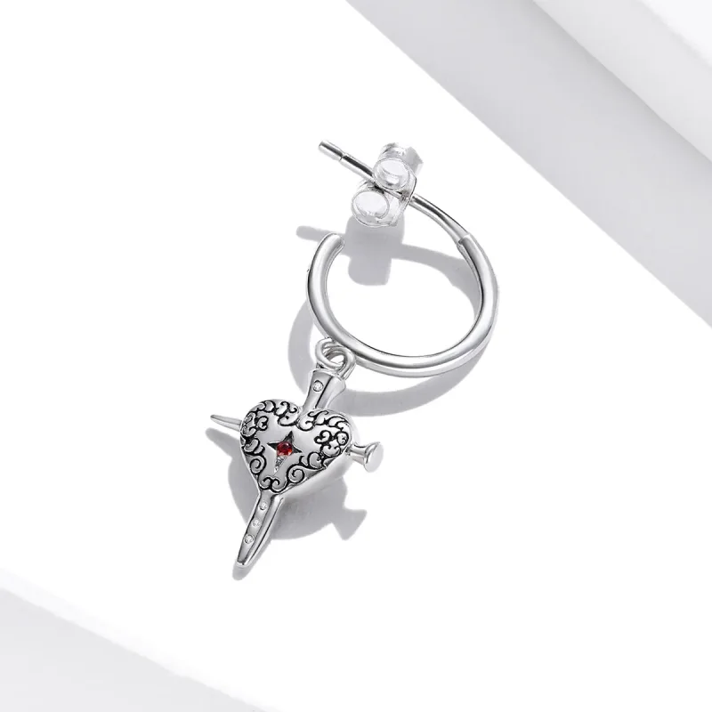 (imagine pentru) Pandora Style Sword of Love Hanging Earrings - SCE1180 - Vizualizare 3