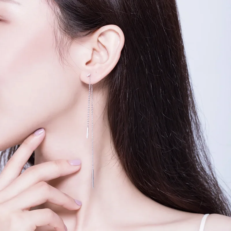 (imagine pentru) Stil Pandora Cercei cu Lacrimi de Zirconiu - BSE186 - Vizualizare 6