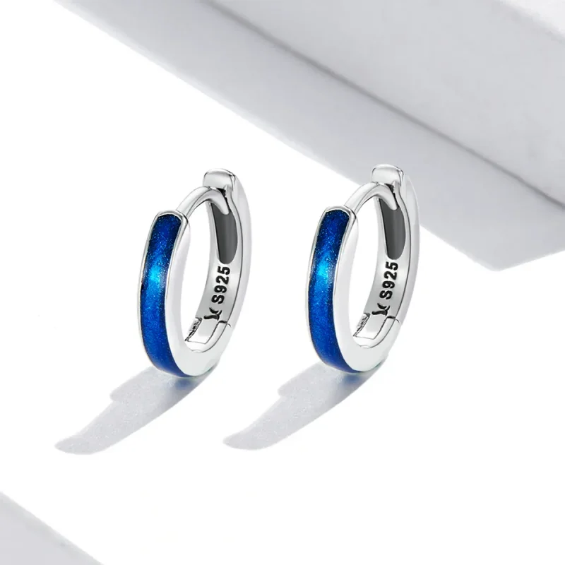 (imagine pentru) Cercei cu găuri simple în stil Pandora - SCE1360 - Vizualizare 2