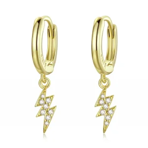 (imagine pentru) Cercei Hoop Pandora Style Shine Lightning - SCE1262