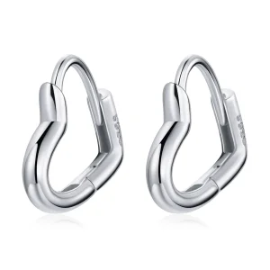 (imagine pentru) Cercei pandantiv in stil Pandora, in forma de inima din metal - SCE1174-A