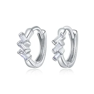 (imagine pentru) Cercei Pandora de stil geometric cu cercuri - SCE1037