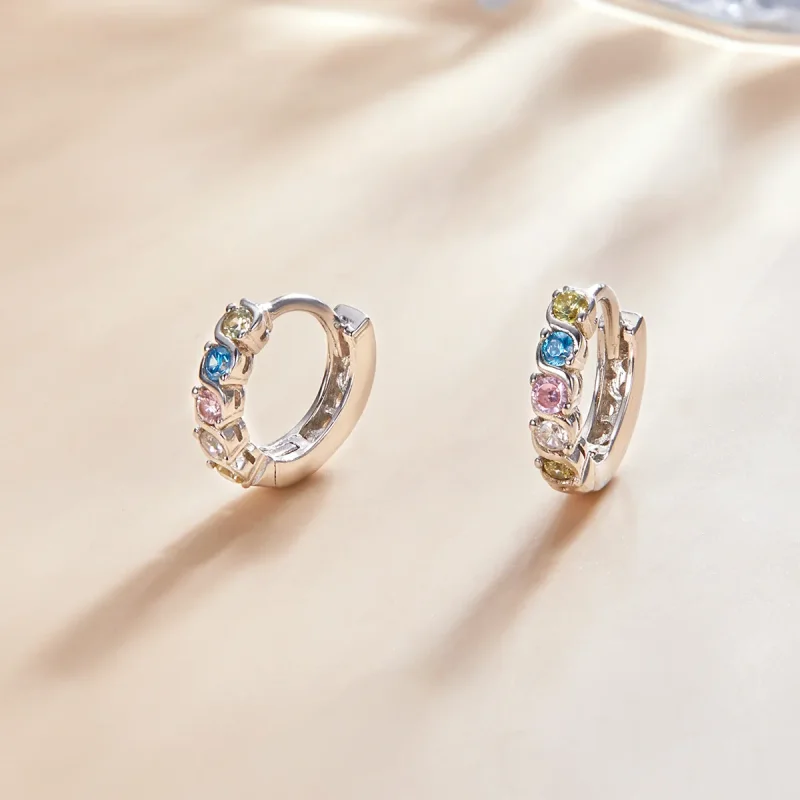 (imagine pentru) Cercei Pandora Style Shine Hoop - SCE1166-A - Vizualizare 2