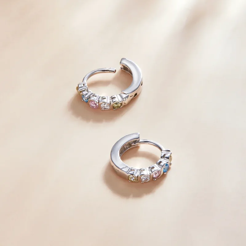 (imagine pentru) Cercei Pandora Style Shine Hoop - SCE1166-A - Vizualizare 3