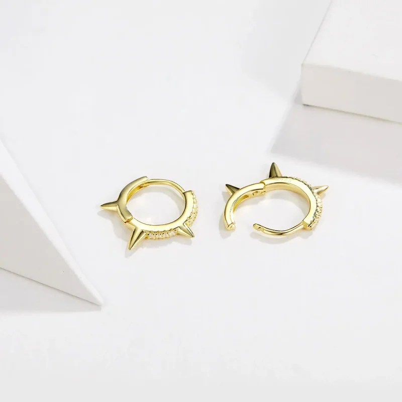 (imagine pentru) Pandora Stil Irregular Geometrie Cercei cu Inel - BSE168 - Vizualizare 4