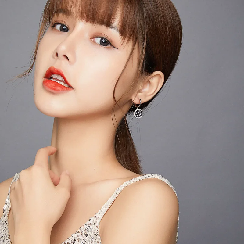(imagine pentru) Pandora Style Brilliant Galaxy Hoop Earrings - BSE423 - Vizualizare 6