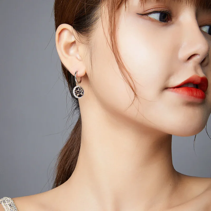 (imagine pentru) Pandora Style Brilliant Galaxy Hoop Earrings - BSE423 - Vizualizare 8