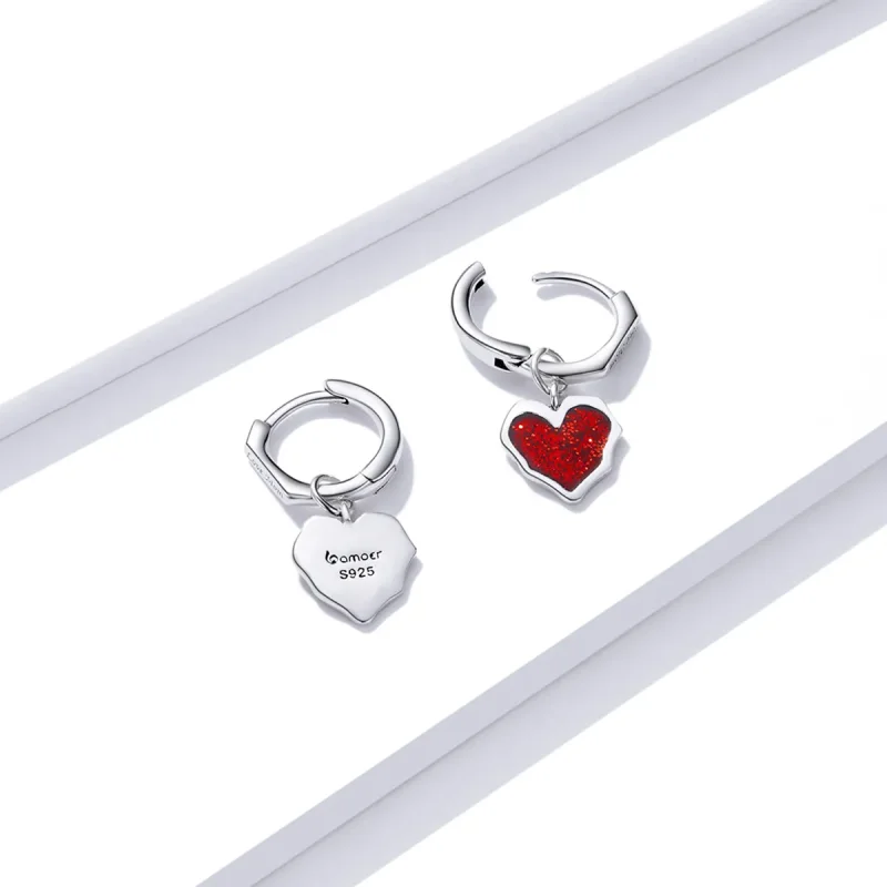 (imagine pentru) Pandora Style Close Lover Hoop Earrings - BSE484 - Vizualizare 4