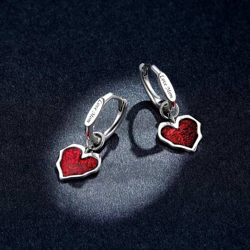 (imagine pentru) Pandora Style Close Lover Hoop Earrings - BSE484 - Vizualizare 5
