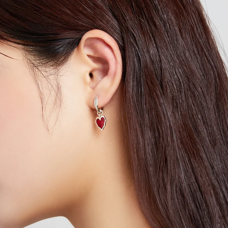(imagine pentru) Pandora Style Close Lover Hoop Earrings - BSE484 - Vizualizare 8