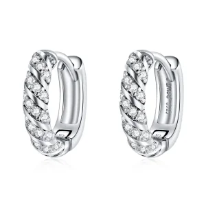 (imagine pentru) Pandora Style Elegant Woman Hoop Earrings - BSE512
