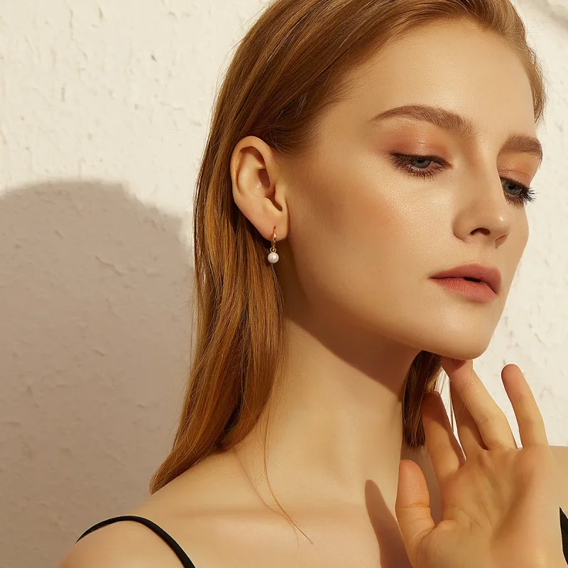 (imagine pentru) Pandora Style Elephant Hoop Earrings - BSE371 - Vizualizare 9