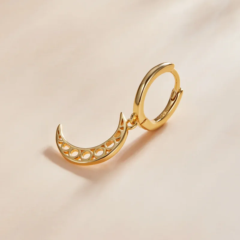 (imagine pentru) Pandora Style Minimalism - Cercei semilună cu stil - SCE1191 - Vizualizare 2