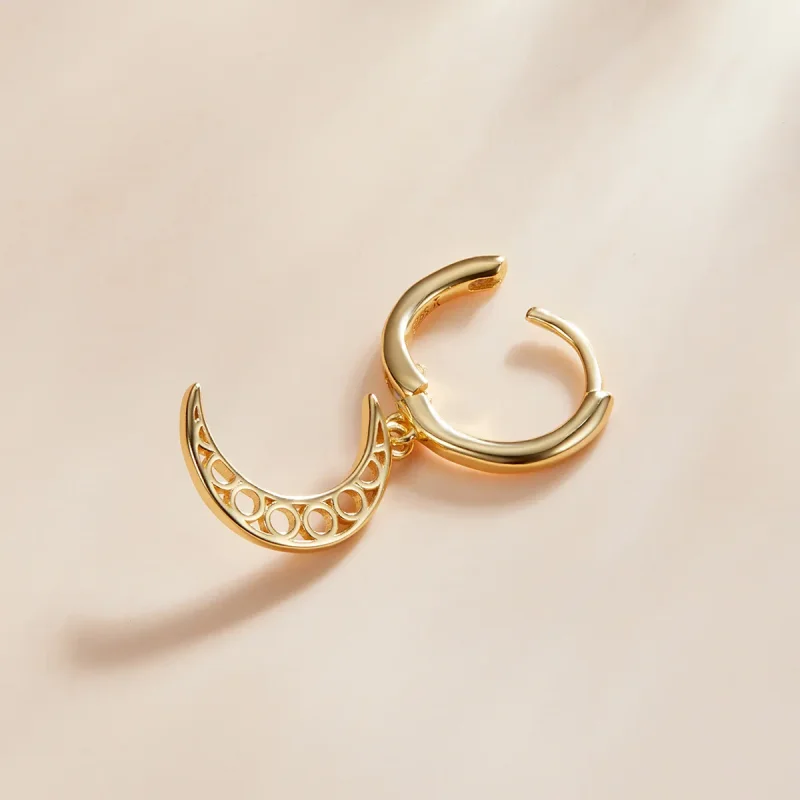 (imagine pentru) Pandora Style Minimalism - Cercei semilună cu stil - SCE1191 - Vizualizare 3