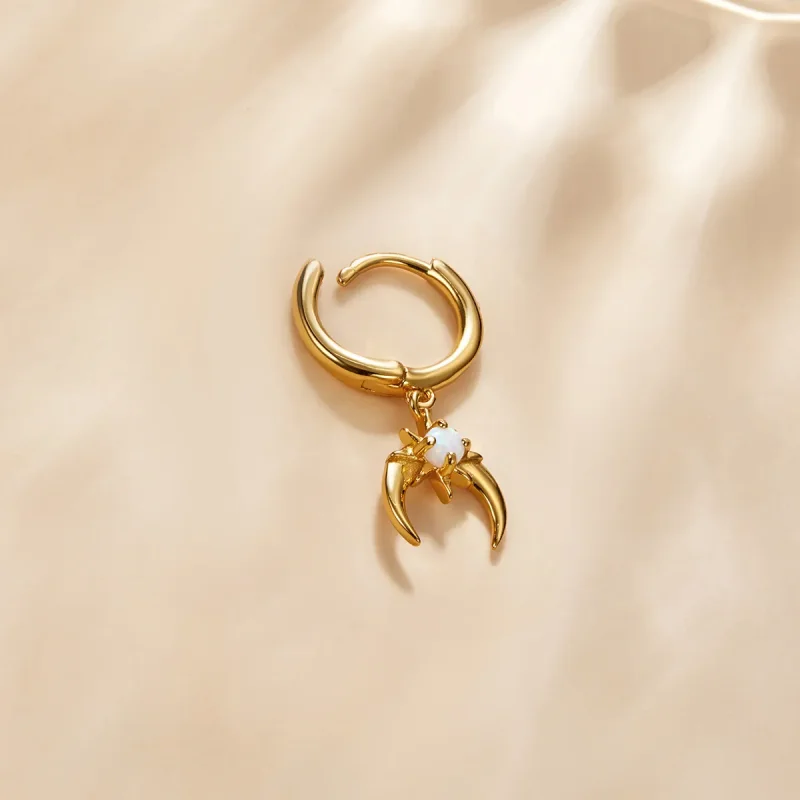 (imagine pentru) Pandora Style Mysterious Spain - Cercei Starburst Hoop - SCE1145 - Vizualizare 3