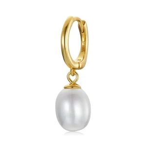 (imagine pentru) Pandora Style Mystic Spain - The Pearl Hoop Earrings - SCE1146