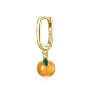 (imagine pentru) Pandora Style Orange Fun Hoop Earrings - SCE1078