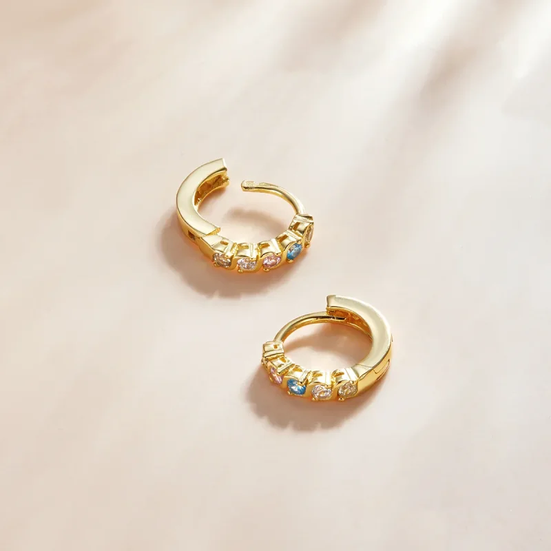 (imagine pentru) Pandora Style Shine Hoop Earrings - SCE1166-B - Vizualizare 3