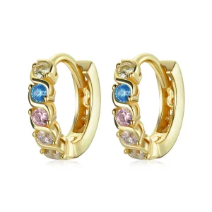 (imagine pentru) Pandora Style Shine Hoop Earrings - SCE1166-B