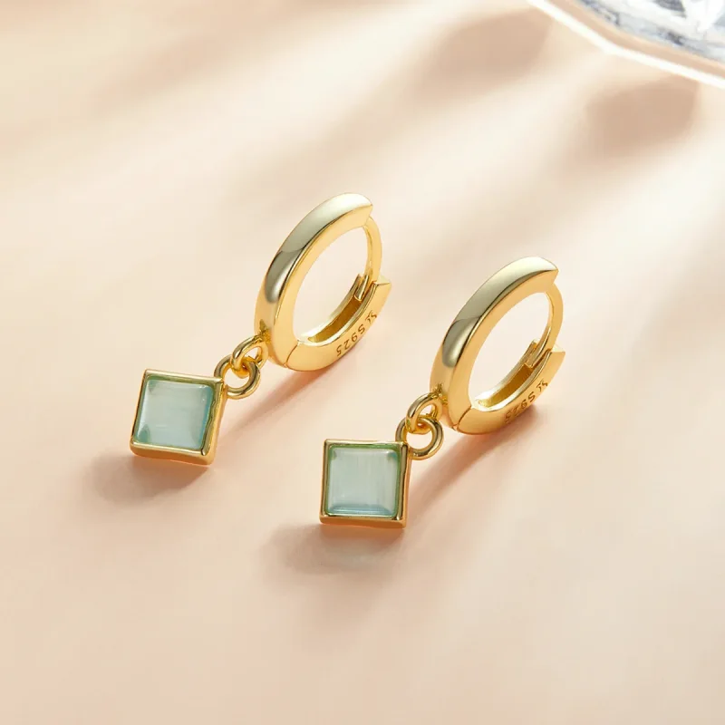 (imagine pentru) Pandora Style Simple Geometry Hoop Earrings - SCE1321 - Vizualizare 2