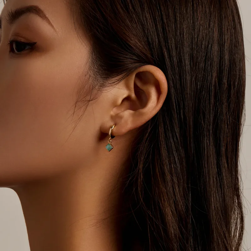 (imagine pentru) Pandora Style Simple Geometry Hoop Earrings - SCE1321 - Vizualizare 4