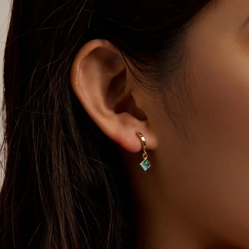 (imagine pentru) Pandora Style Simple Geometry Hoop Earrings - SCE1321 - Vizualizare 5