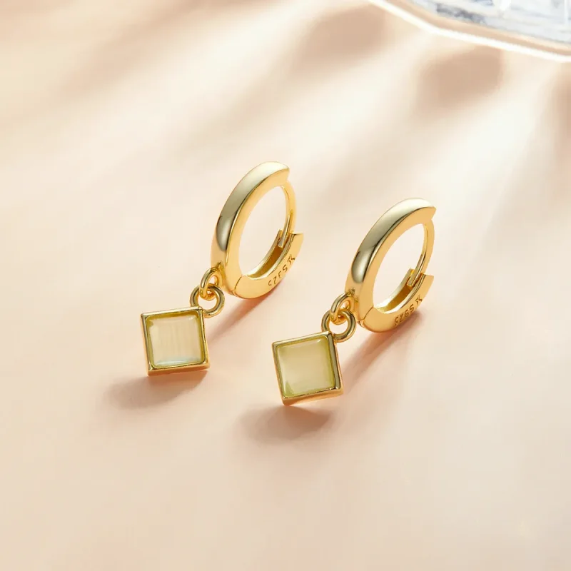 (imagine pentru) Pandora Style Simple Geometry Hoop Earrings - SCE1322 - Vizualizare 2