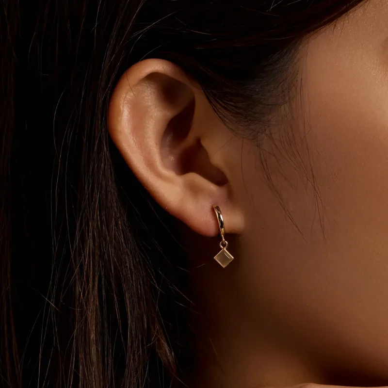 (imagine pentru) Pandora Style Simple Geometry Hoop Earrings - SCE1322 - Vizualizare 5