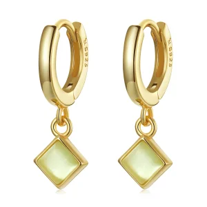 (imagine pentru) Pandora Style Simple Geometry Hoop Earrings - SCE1322