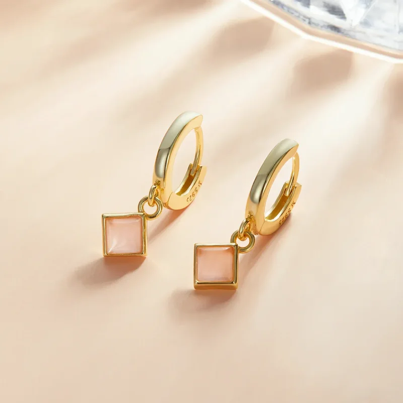 (imagine pentru) Pandora Style Simple Geometry Hoop Earrings - SCE1323 - Vizualizare 2