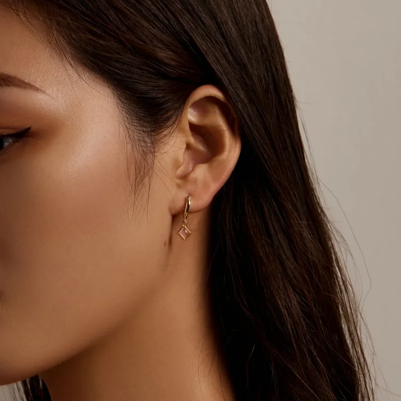 (imagine pentru) Pandora Style Simple Geometry Hoop Earrings - SCE1323 - Vizualizare 4