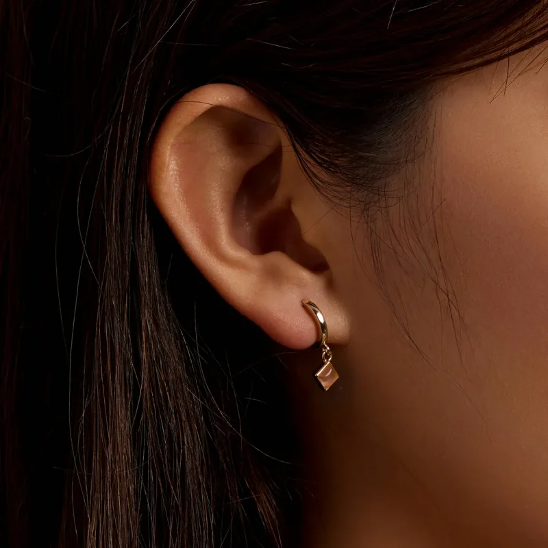 (imagine pentru) Pandora Style Simple Geometry Hoop Earrings - SCE1323 - Vizualizare 5