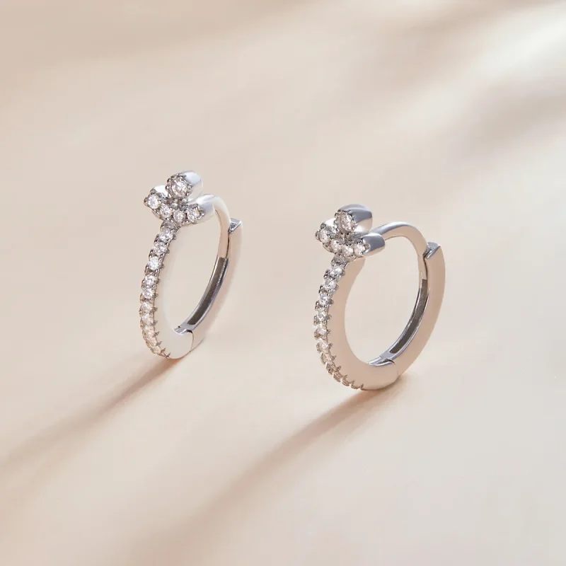 (imagine pentru) Pandora Style Urban Fashion Hoop Earrings - SCE1186-A - Vizualizare 3