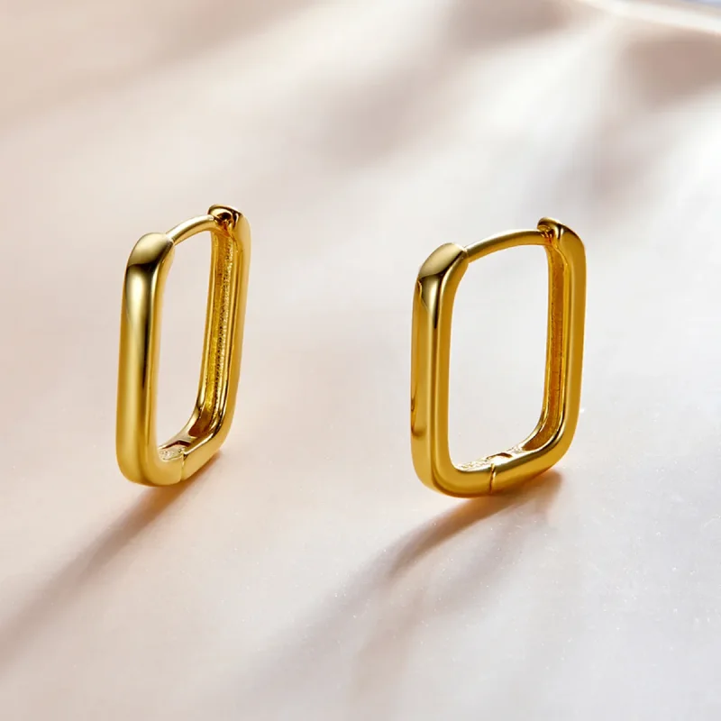 (imagine pentru) Stil Pandora Cercei Hoop Francezi - BSE478-B - Vizualizare 2
