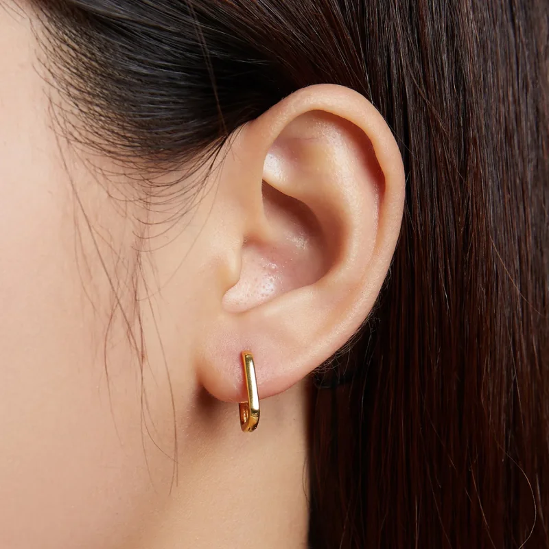 (imagine pentru) Stil Pandora Cercei Hoop Francezi - BSE478-B - Vizualizare 6