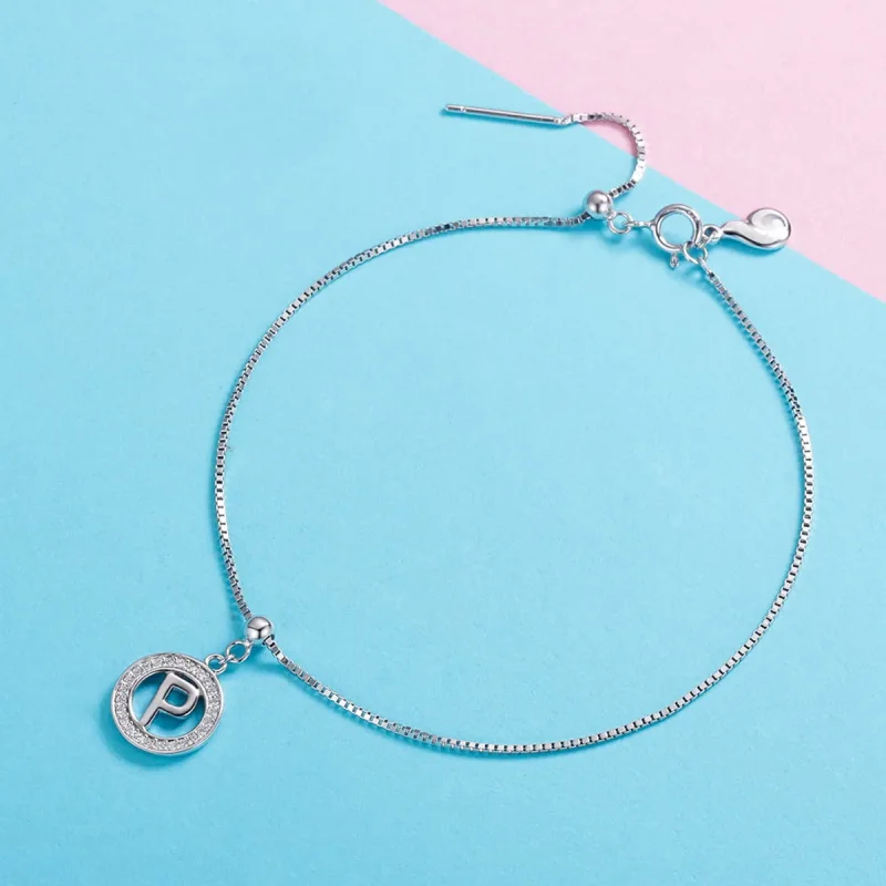 (imagine pentru) Bijuteria Pandora Style Me Wish Letter-P Dangle - BSP001-P - Vizualizare 2