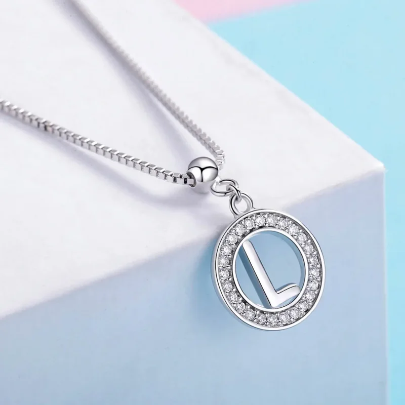 (imagine pentru) Pandantivul Pandora Style Me Wish Letter-L Dangle - BSP001-L - Vizualizare 4