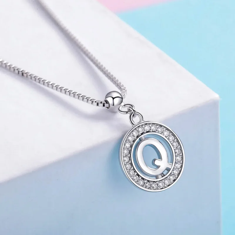 (imagine pentru) Pandantivul Pandora Style Me Wish Letter-Q Dangle - BSP001-Q - Vizualizare 4