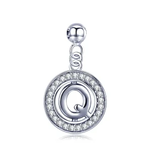 (imagine pentru) Pandantivul Pandora Style Me Wish Letter-Q Dangle - BSP001-Q