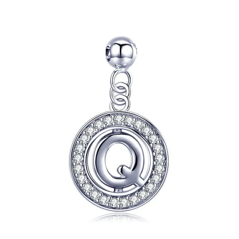 (imagine pentru) Pandantivul Pandora Style Me Wish Letter-Q Dangle - BSP001-Q