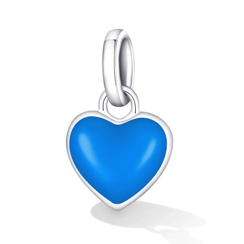 (imagine pentru) Pandantivul stil Pandora Style Me Sky Blue Love Dangle - SCP063-BU - Vizualizare 2